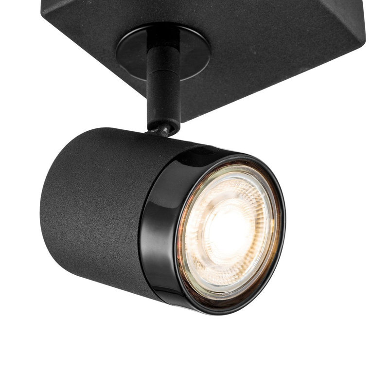 Aperture LED Spotlight, Sand/Glossy Black