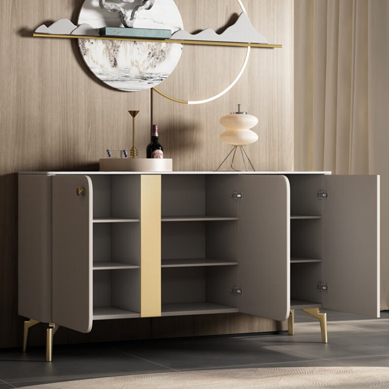 Buffet de luxe américain de style moderne et léger, 32.3" H x 59" W x 15.7" D