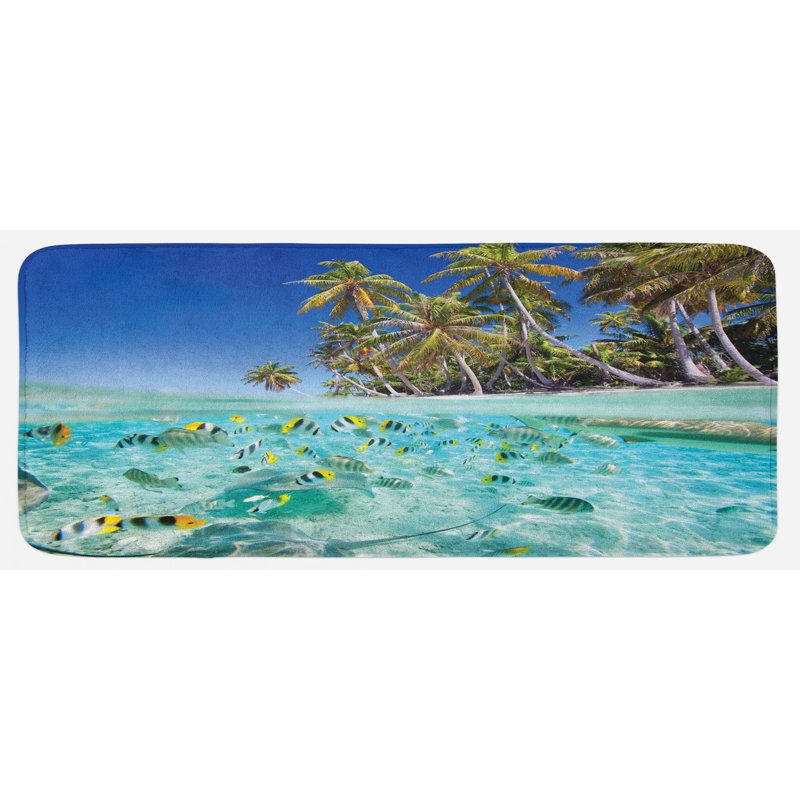 Coastal Synthetic Kitchen Mat