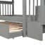 Lit superposé avec lit gigogne pour chambre à coucher, dortoir, adultes-752832903