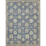 Heirloom Oriental Hand-Knotted Wool Blue Area Rug