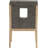 Flore Linen Textured Fabric Dining Arm Chair-2132729939-2132729937