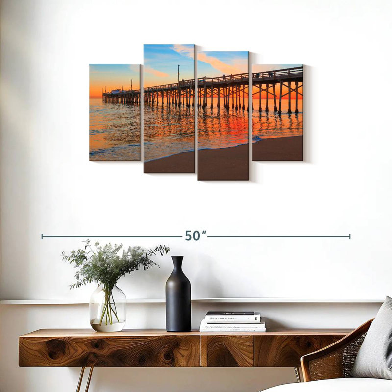 Coucher de soleil Gillard Balboa Pier, H 22 po x l 36 po