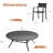 10-Person Patio Dining Set with 63" Extra Large Round Dining Table and 10 Stackable Metal Dining Chairs-407676738