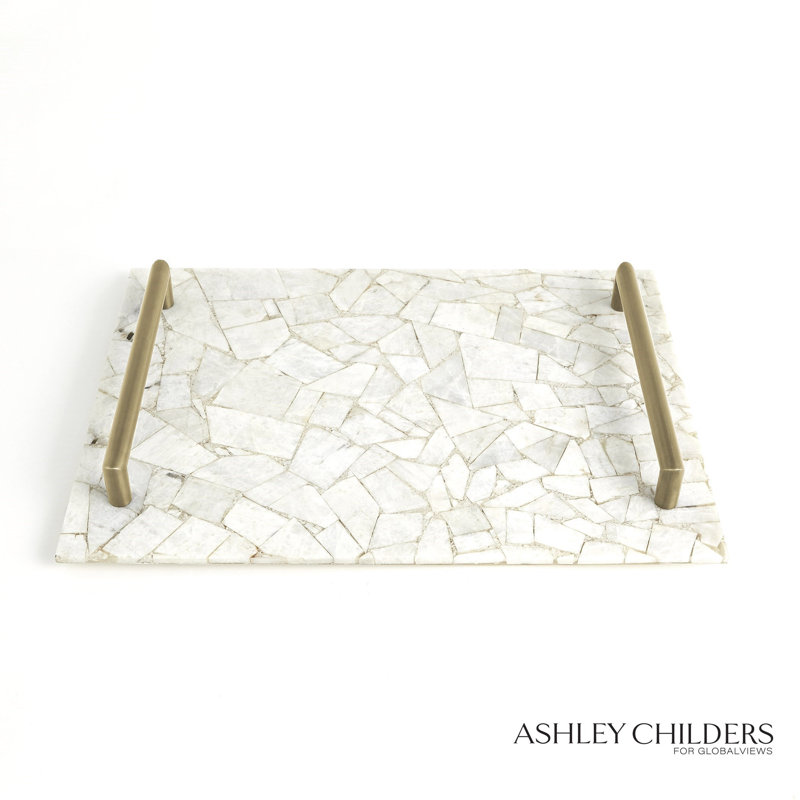 Gypsum Tray W/Brass Handles
