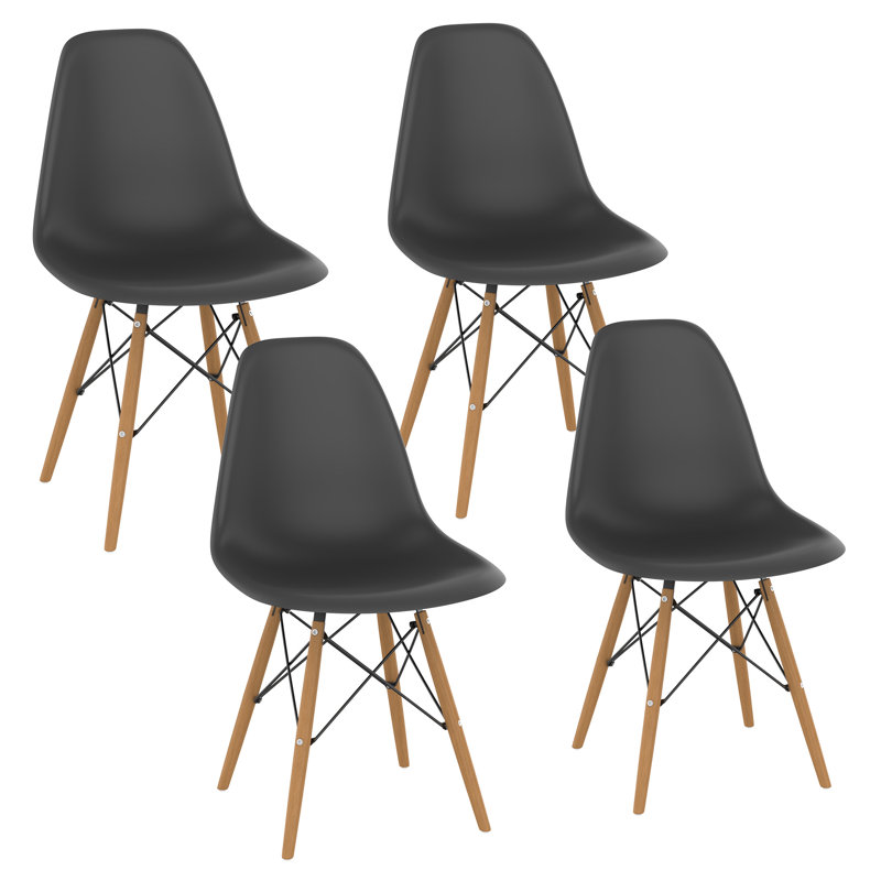 Josclyn Side Chair for Bedroom Kitchen Office, Dark Gray