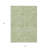3' X 5' Artichoke Green And Ivory Abstract Washable Indoor Outdoor Area Rug