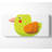 Red Spot Bird White - Wrapped Canvas Print-770818942