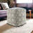 Zaiden Square Floral Pouf Ottoman