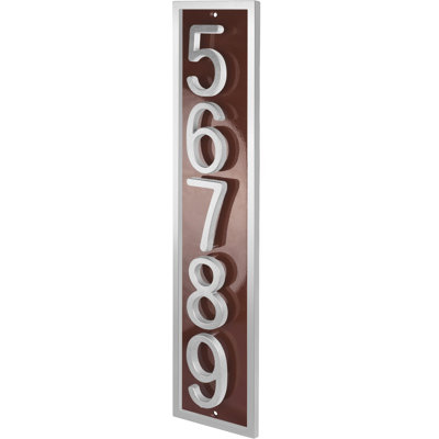 Plaque d'adresse flottante en aluminium Royal Shade