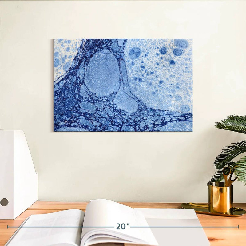 Avery Marbled Blue Abstract