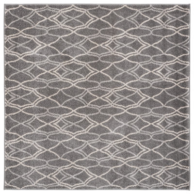 Ammundsen Geometric Grey Area Rug