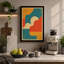 Flowing Forms Mid-Century - Wrapped Canvas-586493207-586493204