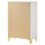 Commode blanche 5 tiroirs Chesney