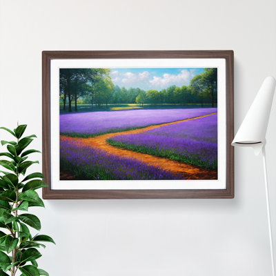 Stunning Bluebell Field 1 Piece Single Picture Frame Painting