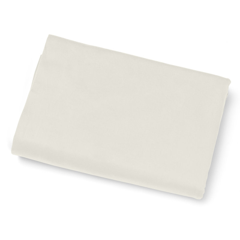 Viola Sateen Flat Sheet, King Flat Sheet, Ivory