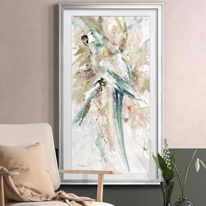 Morning In Rio II - peinture encadrée, Argent, H 22,5 po x l 42,5 po x P 1,5 po