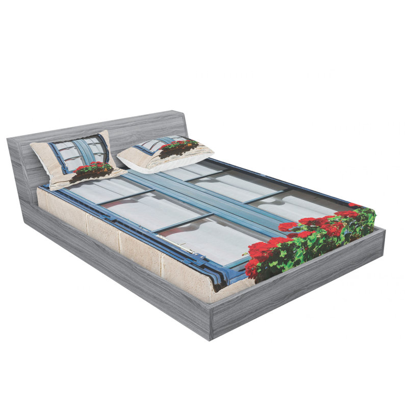 Microfiber Sheet Set, Queen Sheet Set with Fitted Sheet