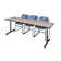 Kobe T-Base Training Seminar Table, 2 Zeng Stack Chairs
