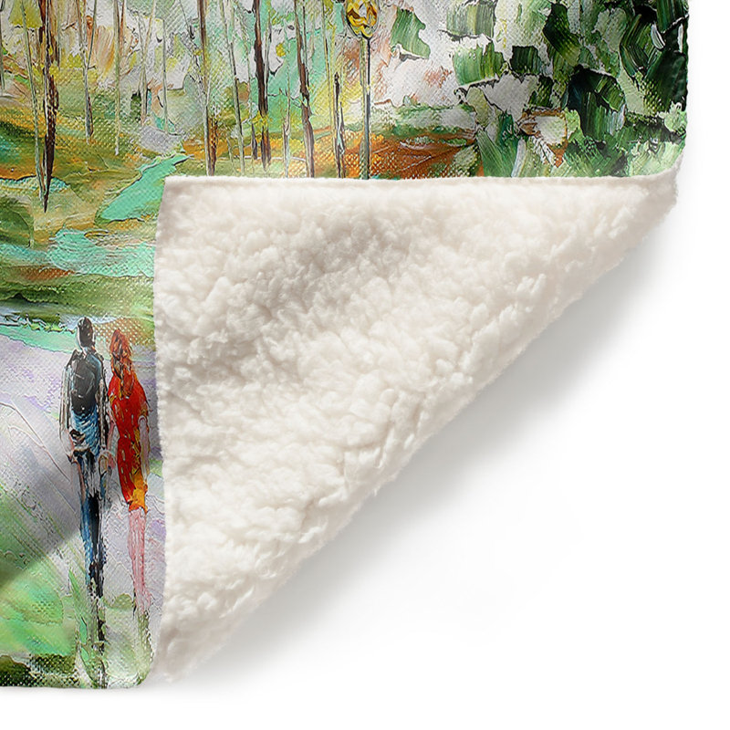 Couverture sherpa doux castle prague, l 51 po x L 60 po