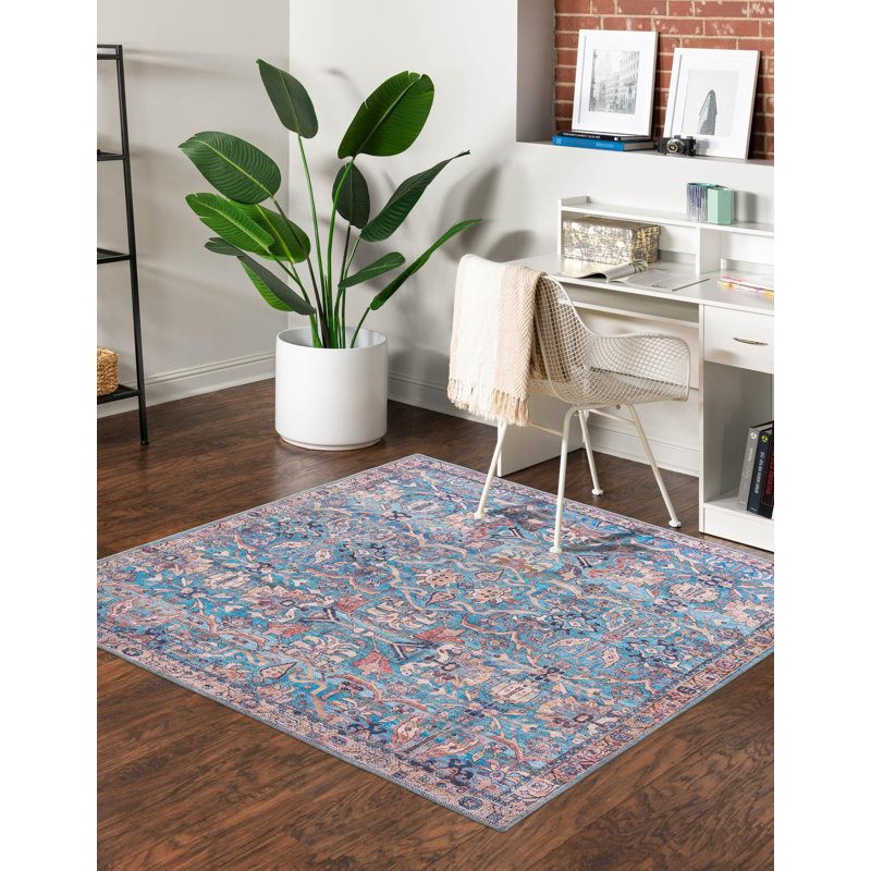 Enger Chenille Indoor Rug, Square 7'3"