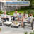 5 PCS Heavy-Duty HIPS Outdoor Sofa Set with Ergonomic Design & 3-in-1 Ottoman, Patio Furniture Set with Fade Resistant and Thickened Cushions for Patio, Yard, Garden-421769090-421359345