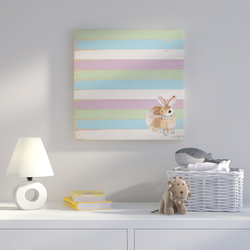 « lapin », art sur toile, H 18 po x l 18 po