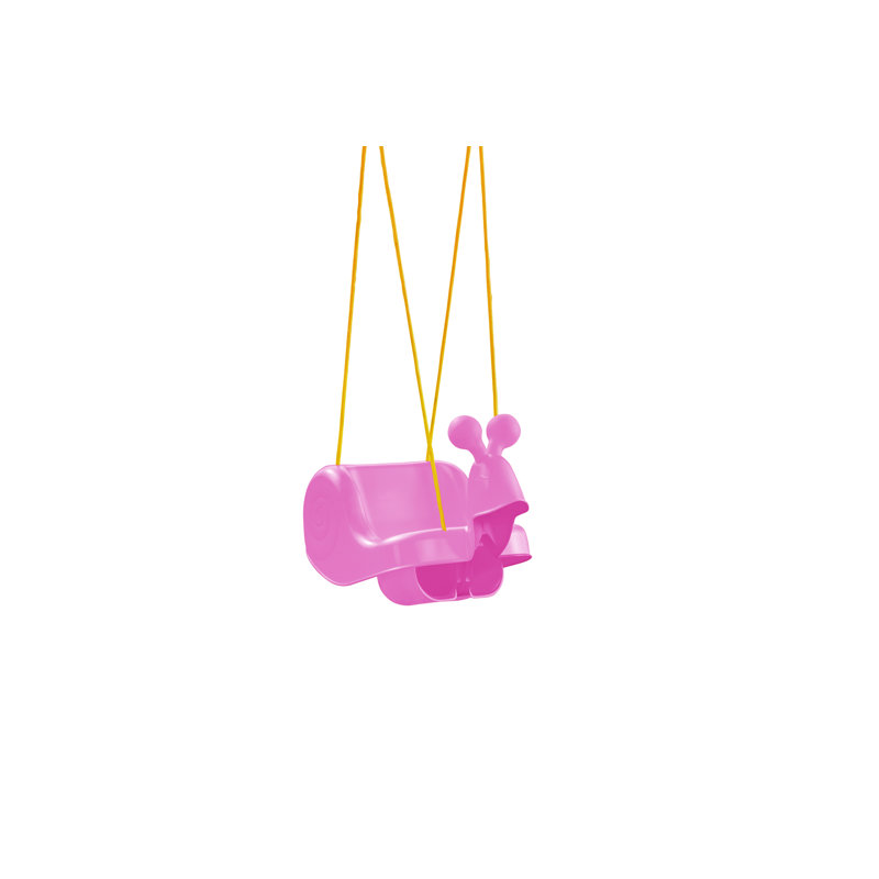 Plastic Snail Baby & Toddler Swing, Pink