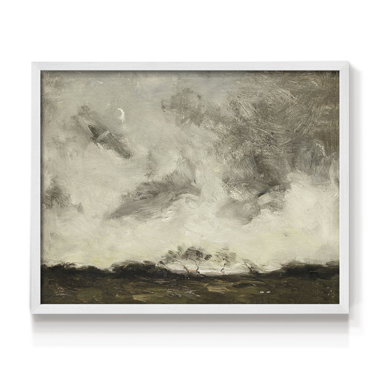 Paysages rétro - DCLIV - reproduction encadrée, H 8 po x l 10 po, Blanc