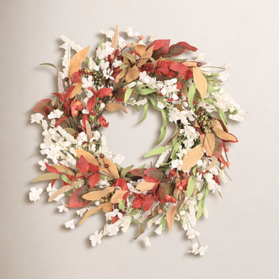 24" Handcrafted Mixed Assortment Thanksgiving Wreath