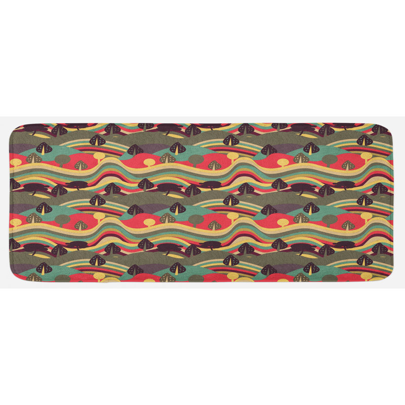 Tapis de cuisine psychédélique