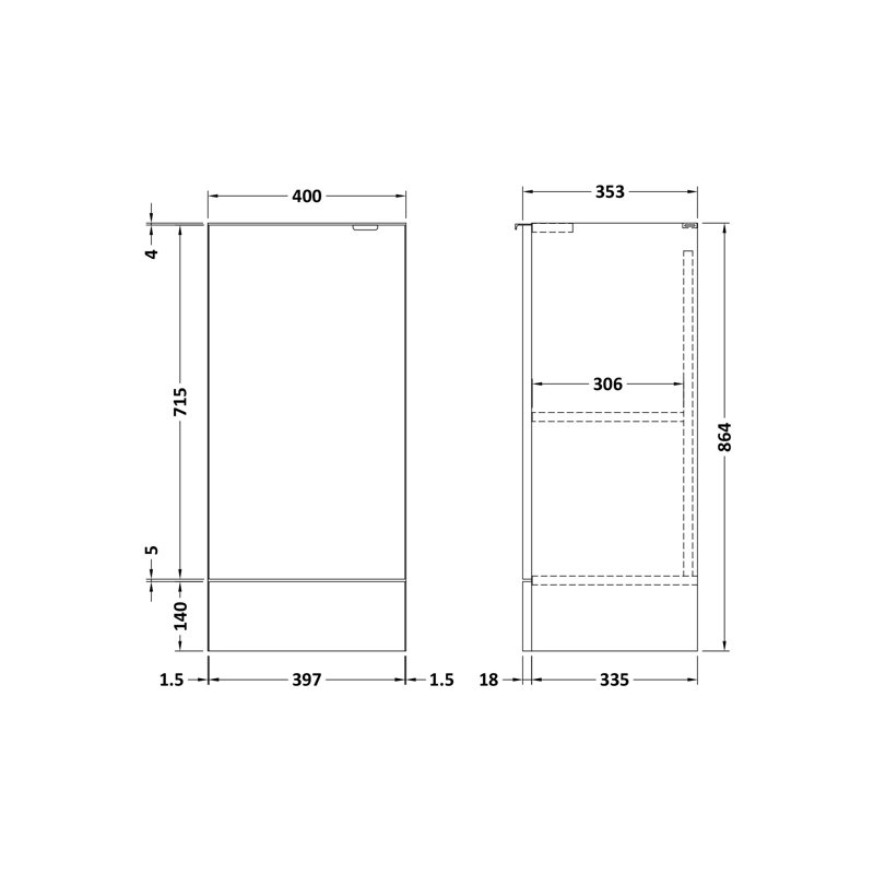 Freestanding Bathroom Storage Cabinet