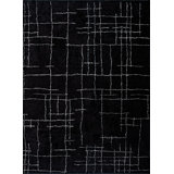 Rapture Black Cream Abstract Luxury Area Rug