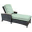 Bella Outdoor Teak Chaise Lounge-419625887-419625829
