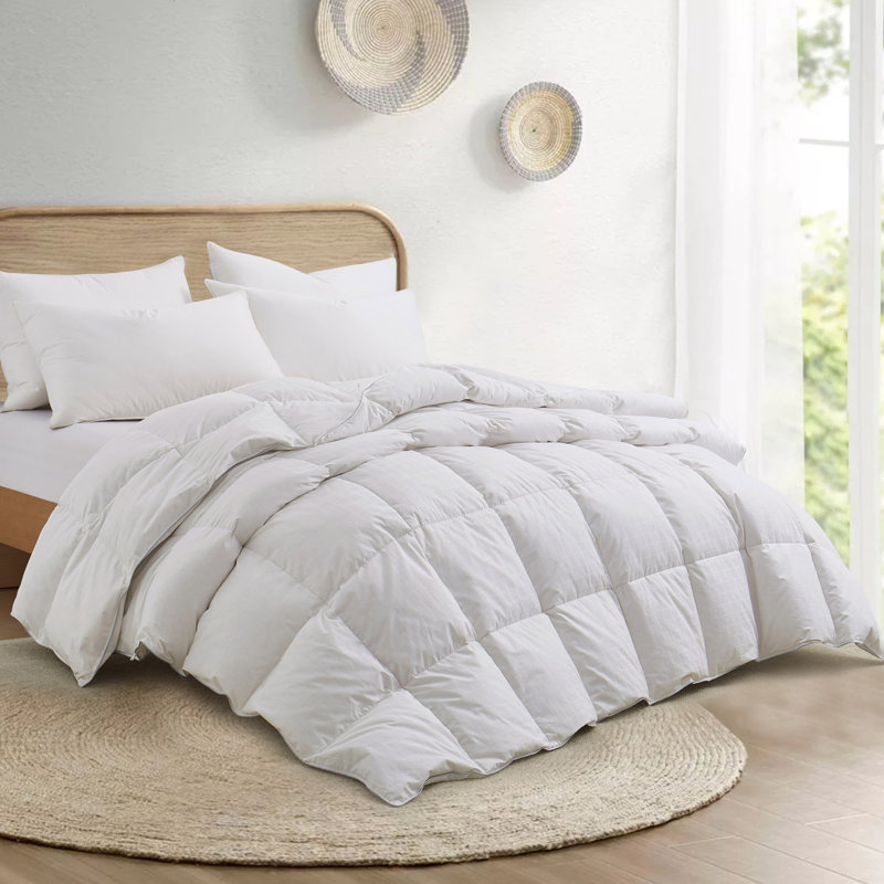 Édredon léger en duvet d'oie blanche, Grand lit