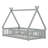 Playful  Floor Bed With Guardrails And Sturdy Slatted Base-595830527