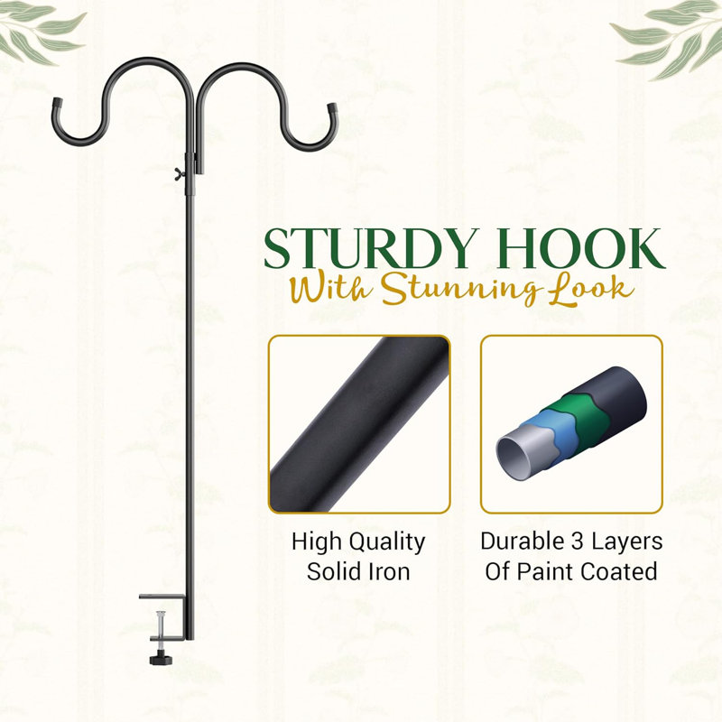 Metal - Vertical deck hook two side