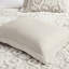 Housse de couette 100% coton taupe avec médaillons en chenille, 2 taies décoratives assorties et - certification en coton, taupe, chenille, attaches intérieures, fermeture à boutons, taies décoratives,