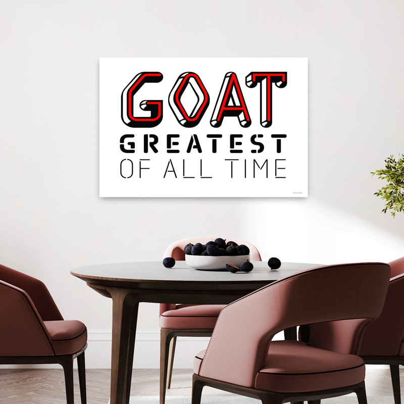 Art mural contemporain audacieux Gamer Goat, H 24 po x l 36 po