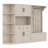 Multifunctional Left-Right Combination Hall Cabinet (Can Be Used Separately) With Storage And 4 Hooks-1407681607
