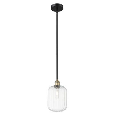 Edison - Ameiya - Mini-luminaire suspendu avec tige à abat-jour 1 lumière