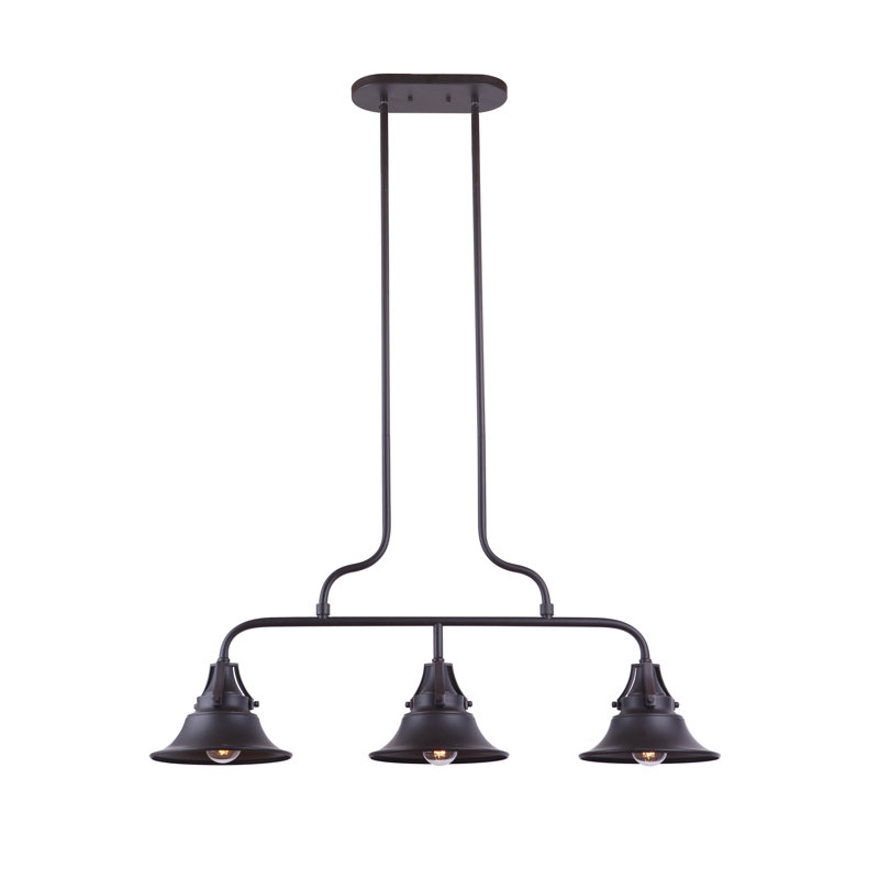 Zuckerman 3 - Light Outdoor Chandelier, Oiled Bronze Gilded