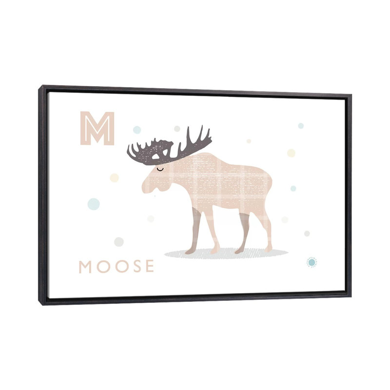 Orignal - impression d'art graphique, Pas de tapis, Toile avec cadre noir patiné, H 26 po x l 40 po x 1,5 po