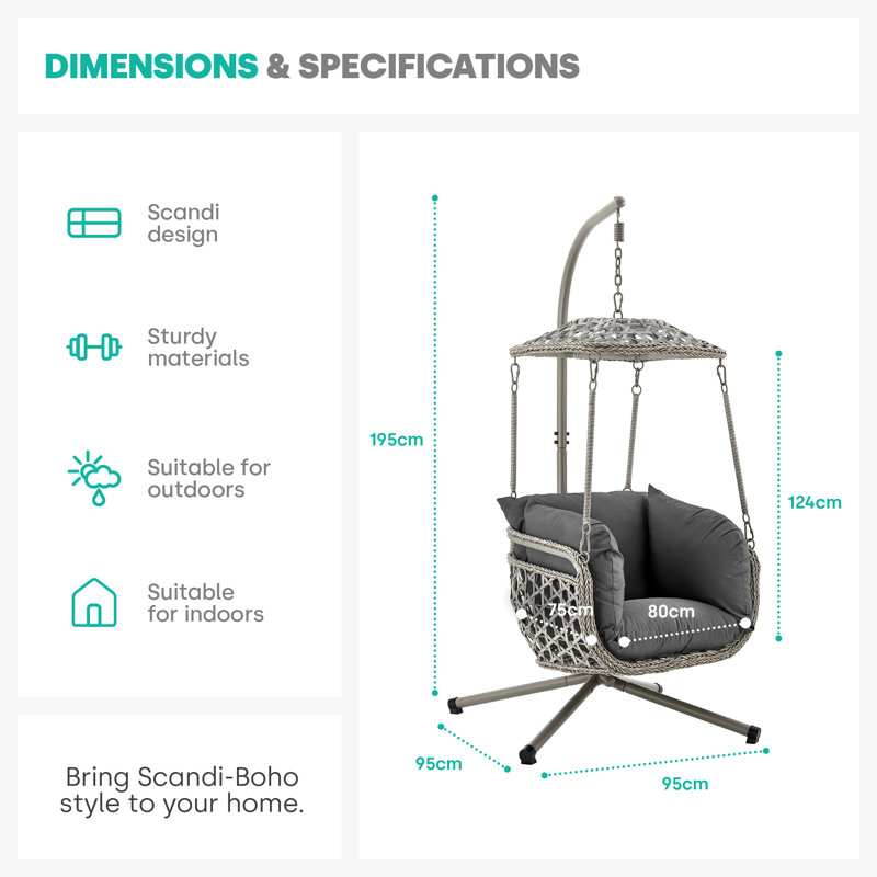 Rockleigh Swing Chair with Stand