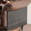 Causeuse-coussin standard en cuir véritable brun