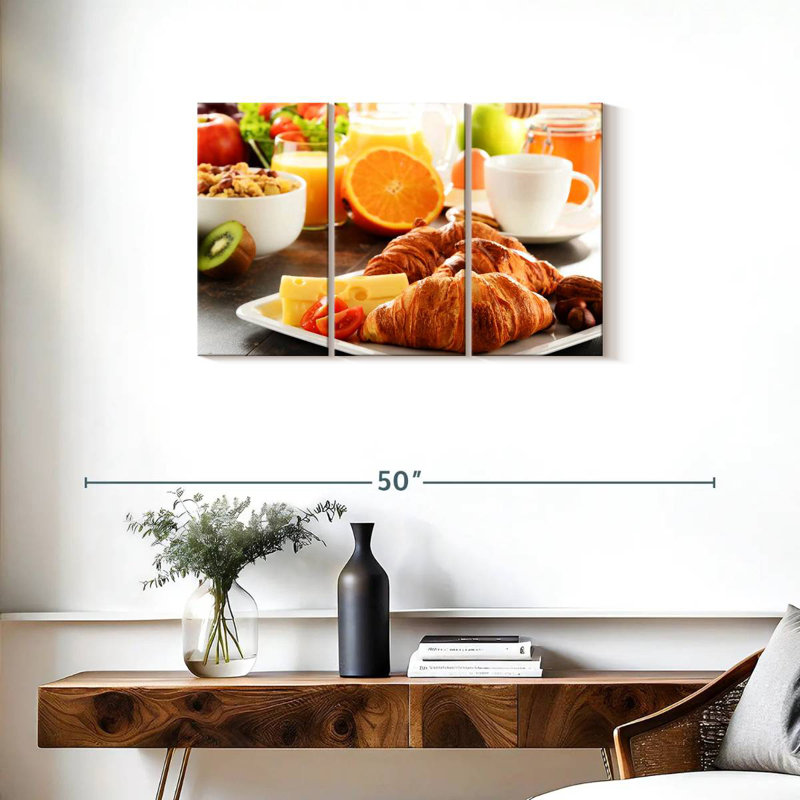 Bread And Cheese Breakfast, 20" H x 33" W