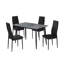 Darees Stone Top Metal Base Dining Table-288833957
