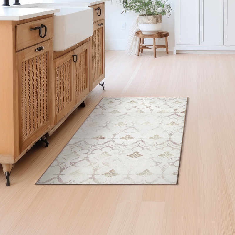 Tapis ivoire tissé à plat Leilani, Rectangle 3 pi x 5 pi