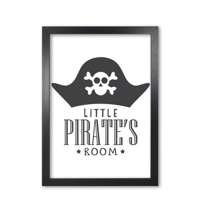 Little Pirates Room Textual Art Print By Pixy Paper by Pixy Paper - Single Picture Frame Print
