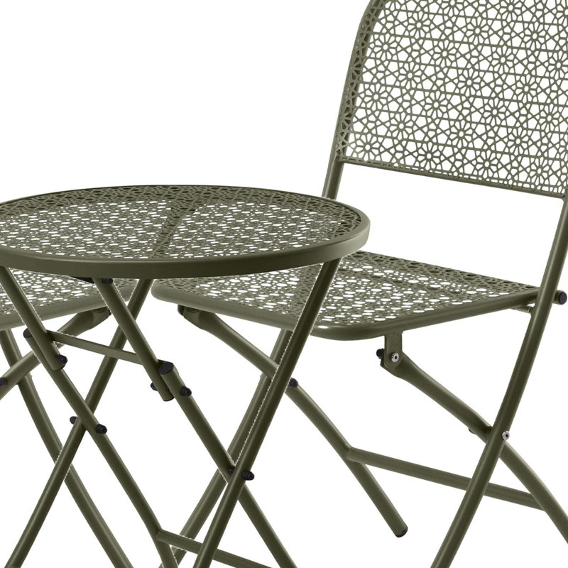 Huynh 2 - Person Patio Dining Set with Round Table